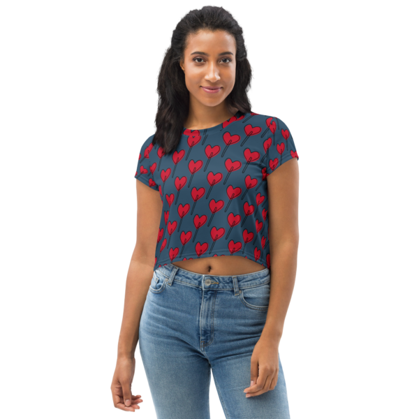 Love Life Short Sleeve Crop Tee