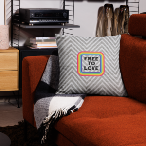 Free to Love Premium Accent Pillow