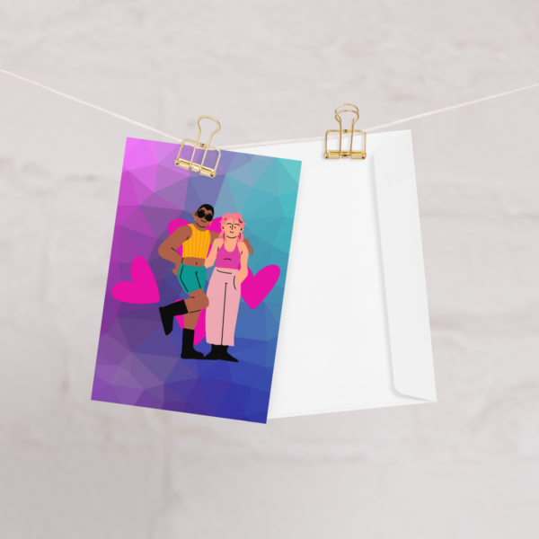 Colorful and Romantic Love Card