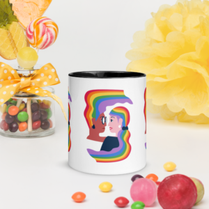 Queer Representation Mugs with Color Inside