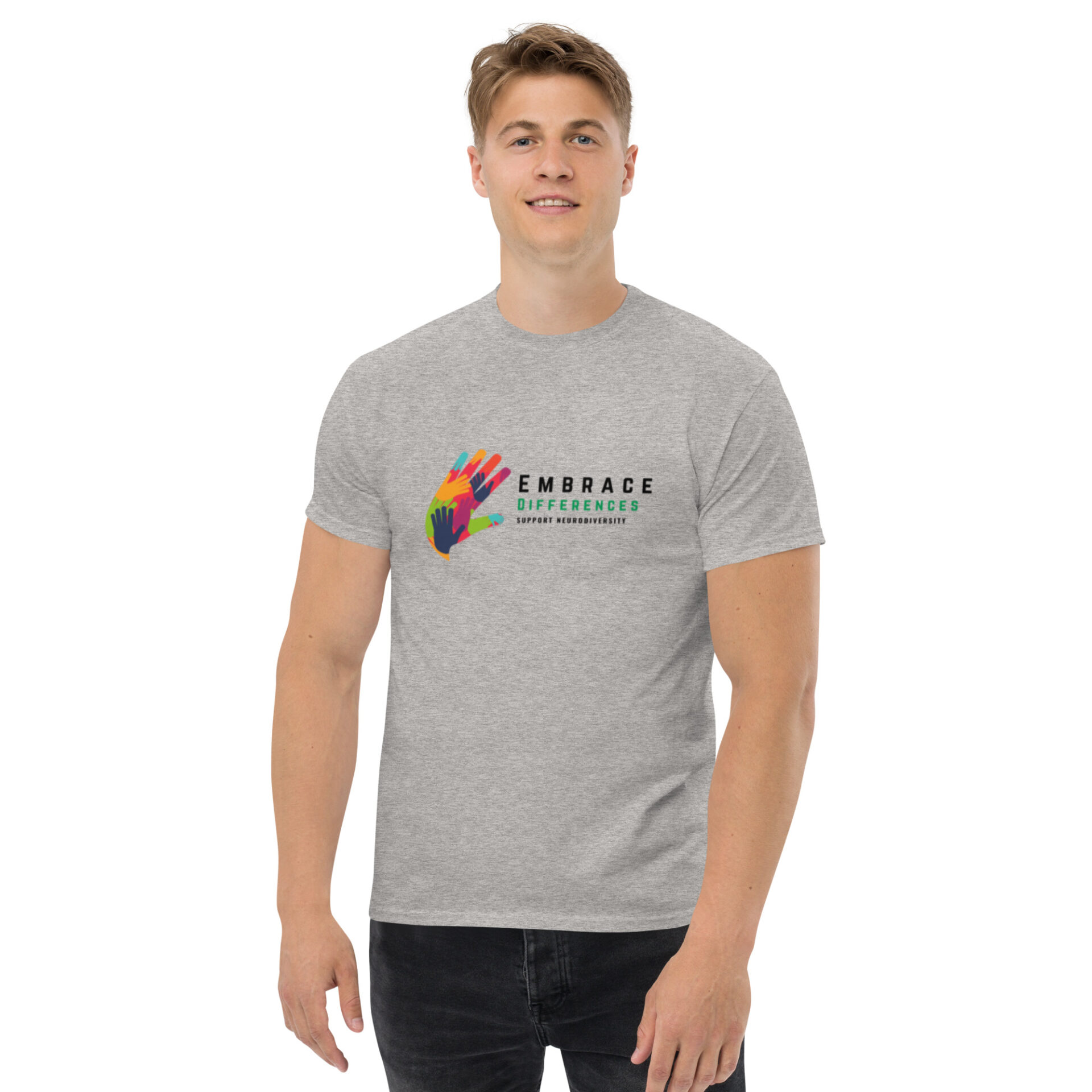 Embrace Differences – Support Neurodiversity Men’s Classic Tee